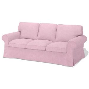 housse de canapé ikea ektorp rose perle