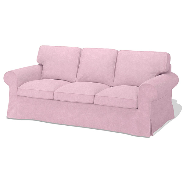 housse de canapé ikea ektorp rose perle