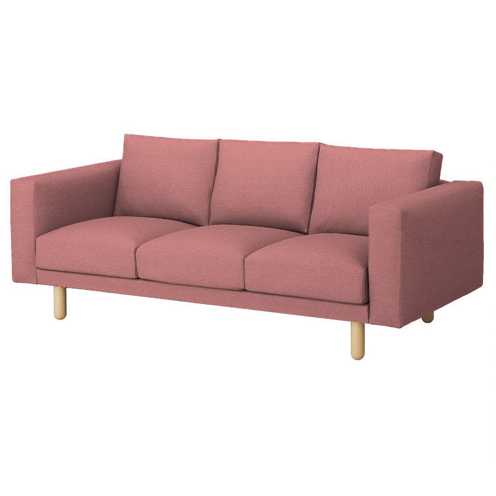 IKEA housse canapé NORSBORG 3 PLACES VIEUX ROSE